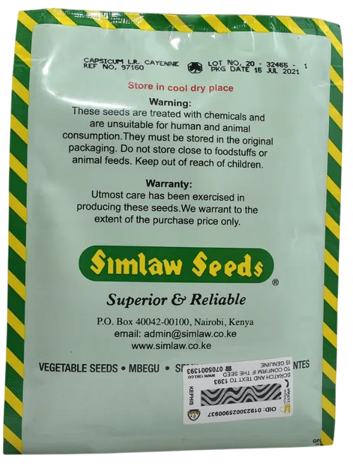 PEPPER CAP LR CAYENNE 25GM SIM