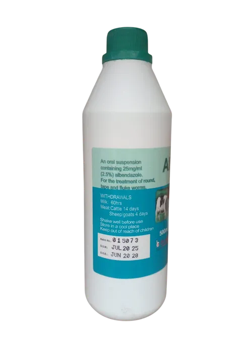 ALBENDAZOLE AESBAZOLE 2.5% 1LTR