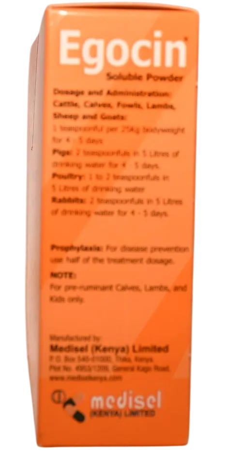 POULTRY ANTIBIOTIC EGOCIN SOLUBLE POWDER 25GMS (OXYTETRACYCLINE)