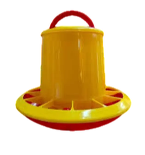 POULTRY FEEDER 5KGS YELLOW/RED RWARE