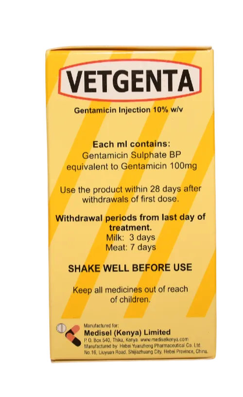 VETGENTA 10% 100ML MEDISEL