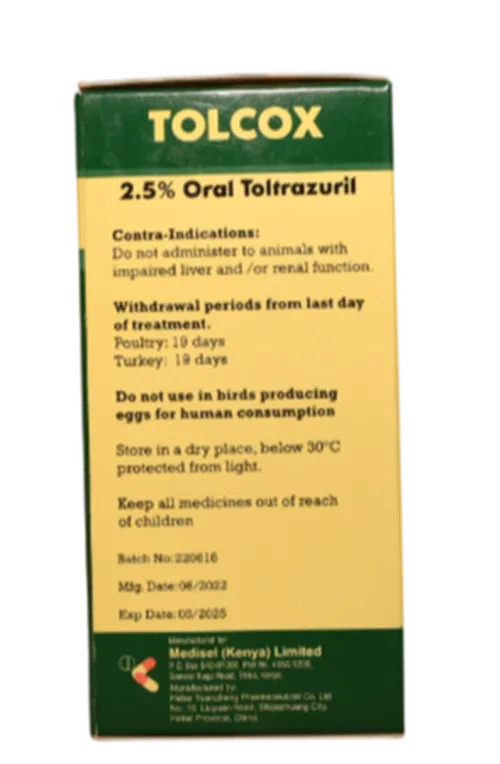 TOLCOX 2.5%ORAL 100ML