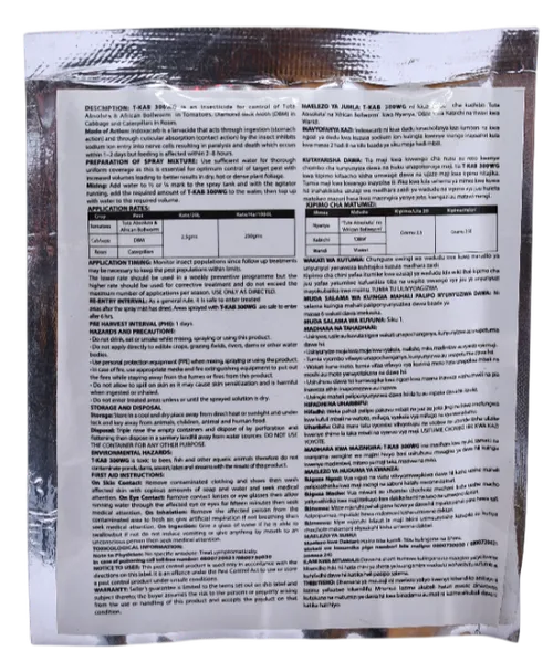 T-KAB 100GMS INDOXACARB 300WG