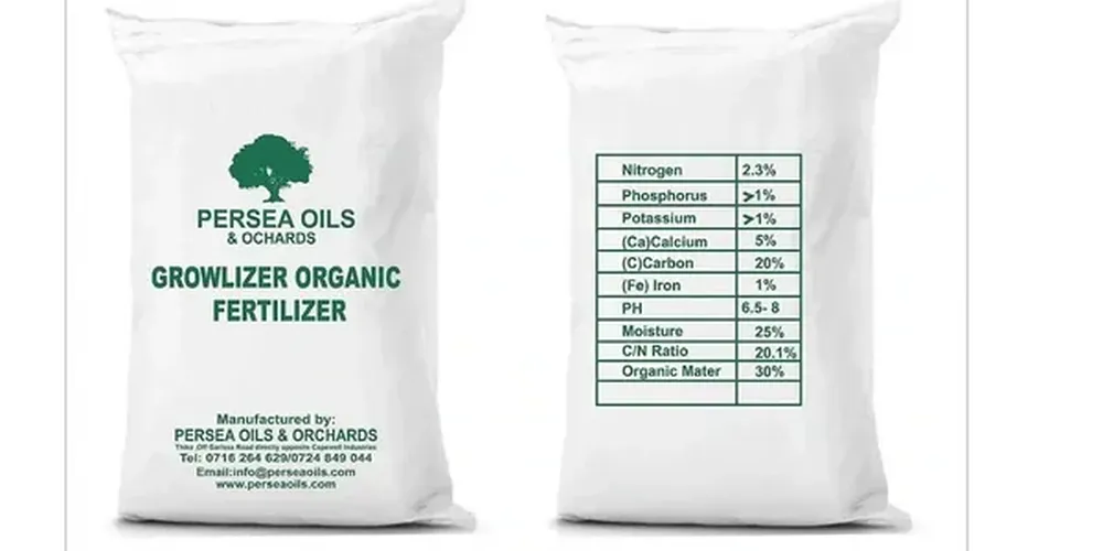 GROWLIZER ORGANIC FERTILIZER 50KG PERSEA