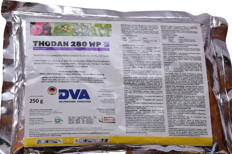 THODAN 280WP 250GM (thiocylam hydrogen oxalate 250g/kg+acetamiprid 30g/kg)