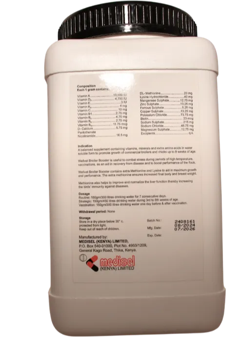 WELLVET BROILER BOOSTER 1KG MEDISEL