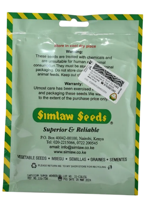 CAPSICUM SUPER WONDER 50GMS