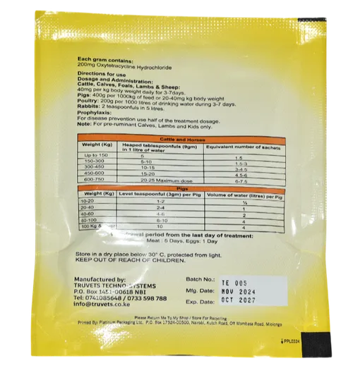 TRUCYCLINE 20WSP 100GMS TRUVET