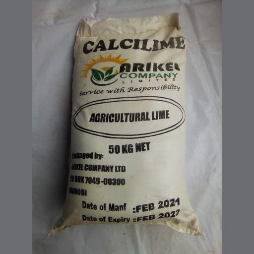 LIME CALCITIC 40%CA, 1%MG 50KG AGRICULTURE MAISHA