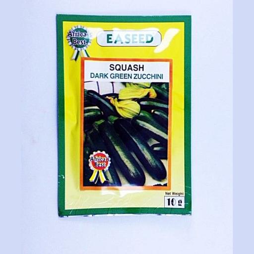 SQUASH DARK GREEN ZUCCHINI  10GM EA