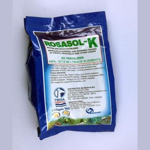 ROSASOL K NPK 12-12-36 200GM