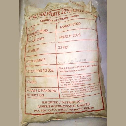 ZINC SULPHATE 25KG