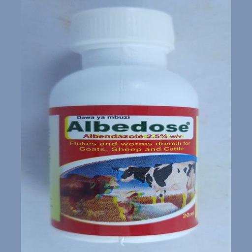 ALBENDAZOLE 2.5%  20MLS (MBUZI)