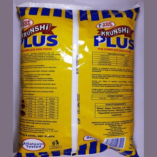 DOG MEAL KRUNSHI TOPDOG 5KG(PLUS