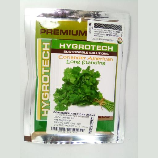 CORRIANDER AMERICAN 25GM HYGROTECH